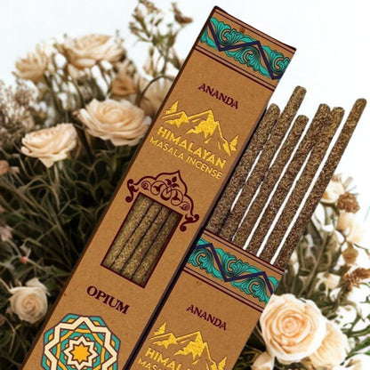 Ananda Organic Natural Himalayan Smudge Incense OPIUM