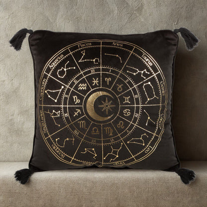 Astrology Wheel Square Polyester Cushion