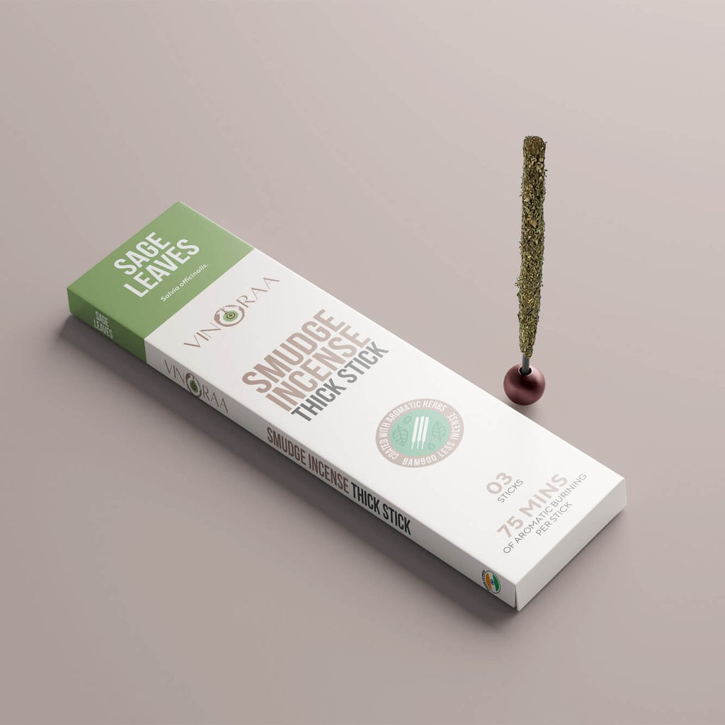 Smudge Incense Thick sticks SAGE LEAVES