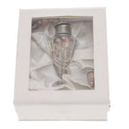 Moonstone Glass Teardrop Pendulum