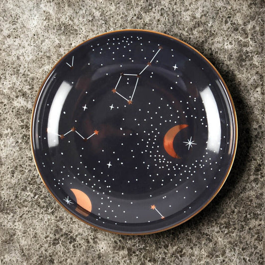 Purple Star Sign Ceramic Trinket Dish