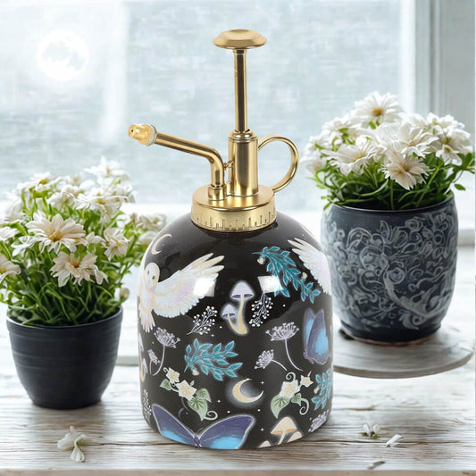 Night Flight All Over Print Owl Ceramic Plant Mister