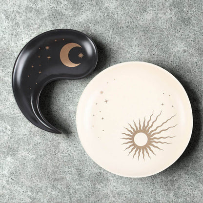 Yin Yang Stacking Ceramic Trinket Dish