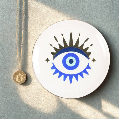 All Seeing Eye Necklace & Dish Gift Set