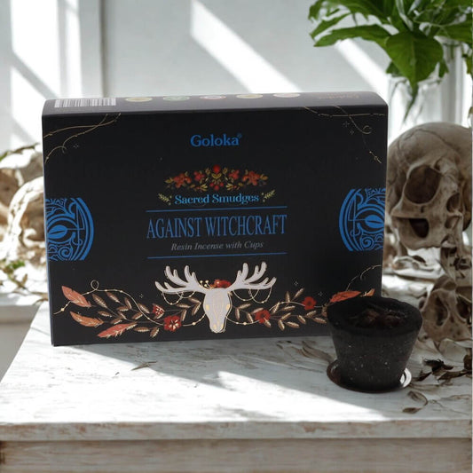 Goloka Resin Smudge Cups AGAINST WITCHCRAFT