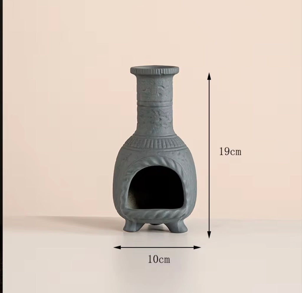 Ceramic Palo Santo Smudge Holder chimney