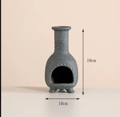 Ceramic Palo Santo Smudge Holder chimney