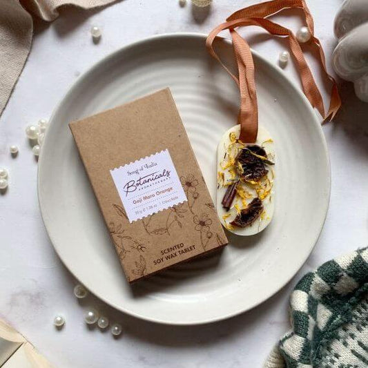Botanical Aromatherapy Scented Soy Wax Tablet GOJI MORO ORANGE