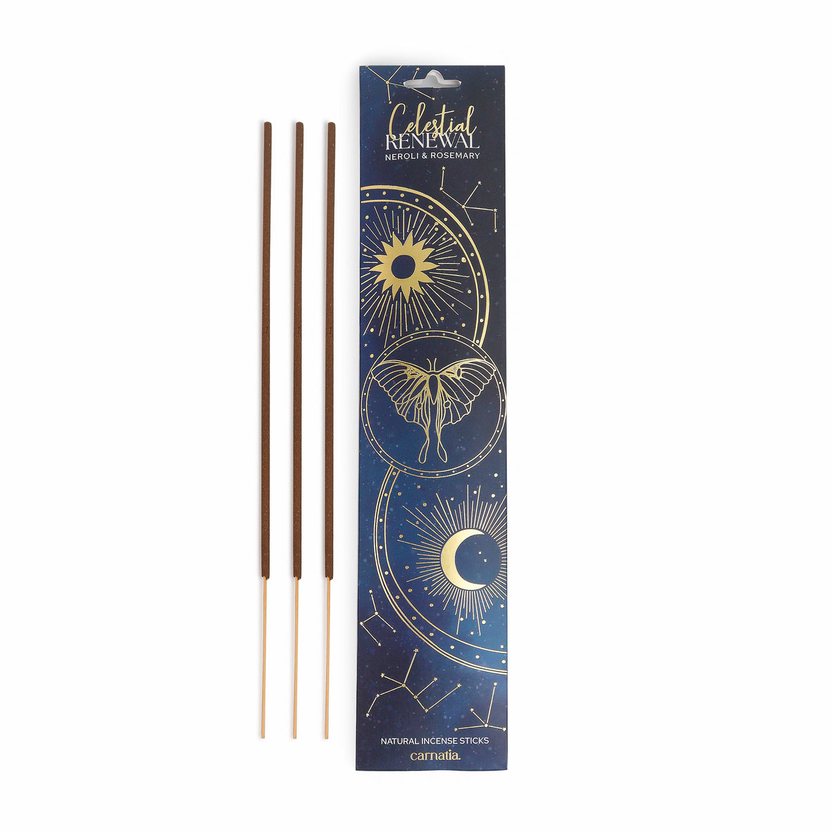 Carnatia Starry Spell CELESTIAL RENEWAL Natural Incense NEROLI & ROSEMARY