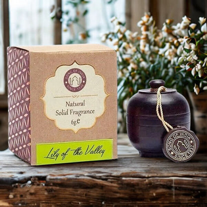 Song Of India Natural Solid Perfume LILY OF THE VALLEY 6g