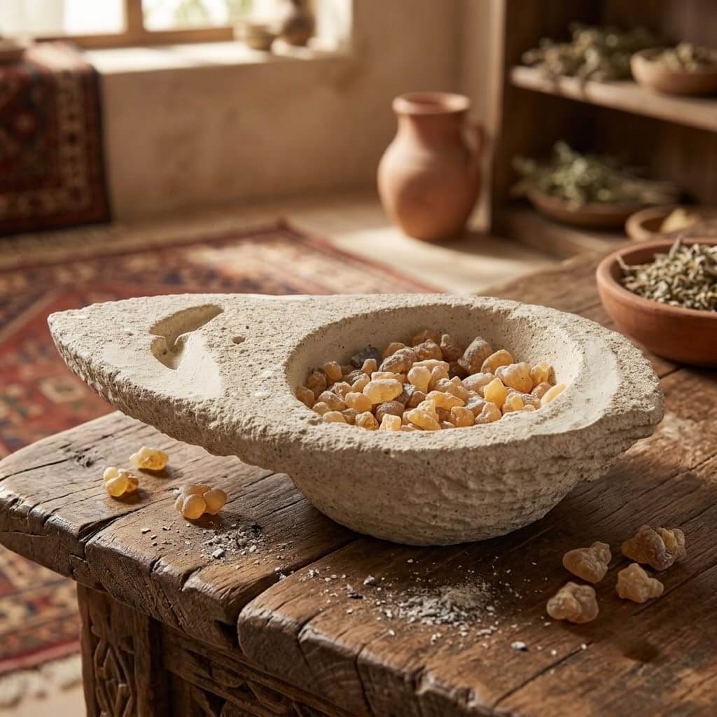 Leaf Cement Incense Burner