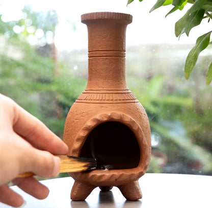 Ceramic Palo Santo Smudge Holder chimney