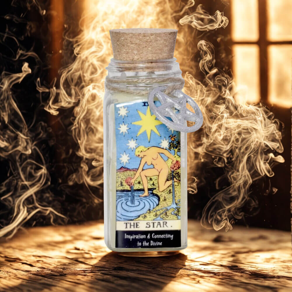 Crystal & Herb TAROT Candle THE STAR