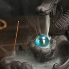 Dragon Ceramic Backflow Incense Cone Holder