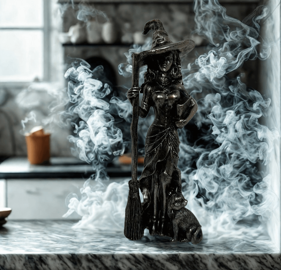 Magical Witch Statue Figurine 18cm