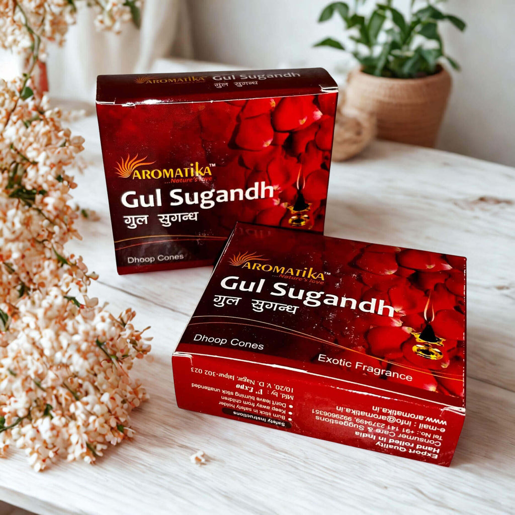 Aromatika Gul Sugandh/Rose incense cones