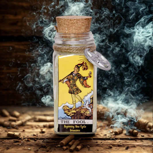 Crystal & Herb TAROT Candle THE FOOL