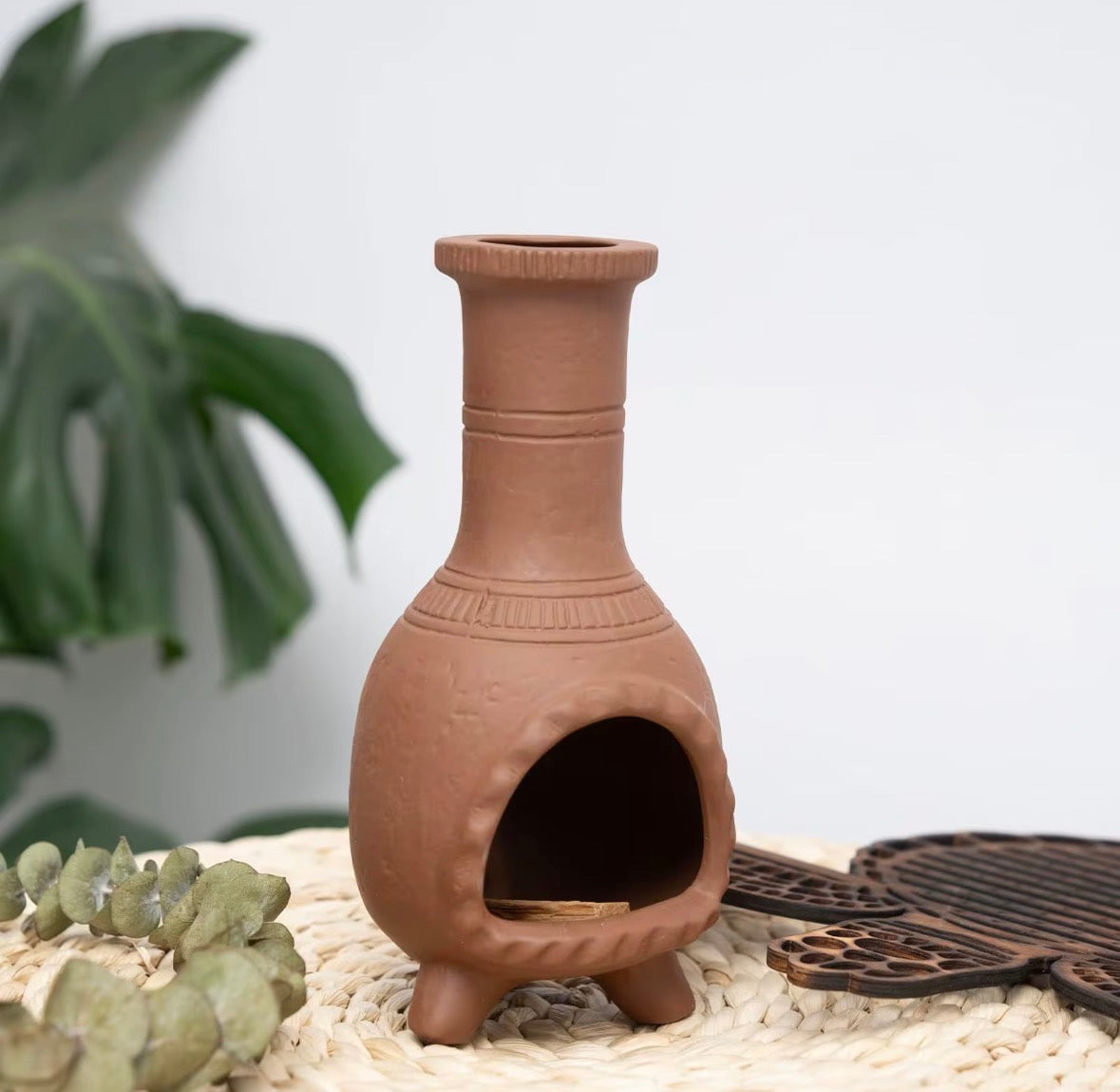 Ceramic Palo Santo Smudge Holder chimney