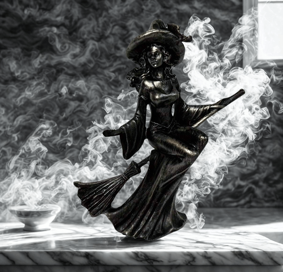 Magical Witch Statue Figurine 18cm