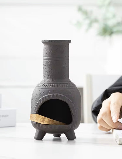 Ceramic Palo Santo Smudge Holder chimney