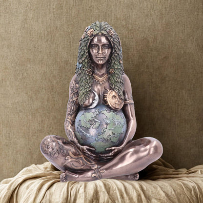 Ethereal Mother Earth Gaia Art Figurine Statue 30cm