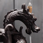 Dragon Ceramic Backflow Incense Cone Holder