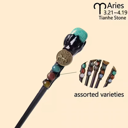 Zodiac Gemstone Wands with Stones