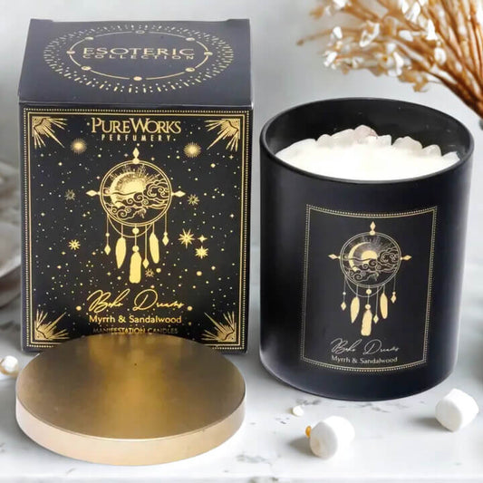 Esoteric Manifestation Candle BOHO DREAMS Myrrh & Sandalwood