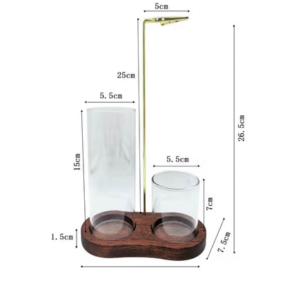 2 in 1 Glass Hanging Incense Holder & Burner