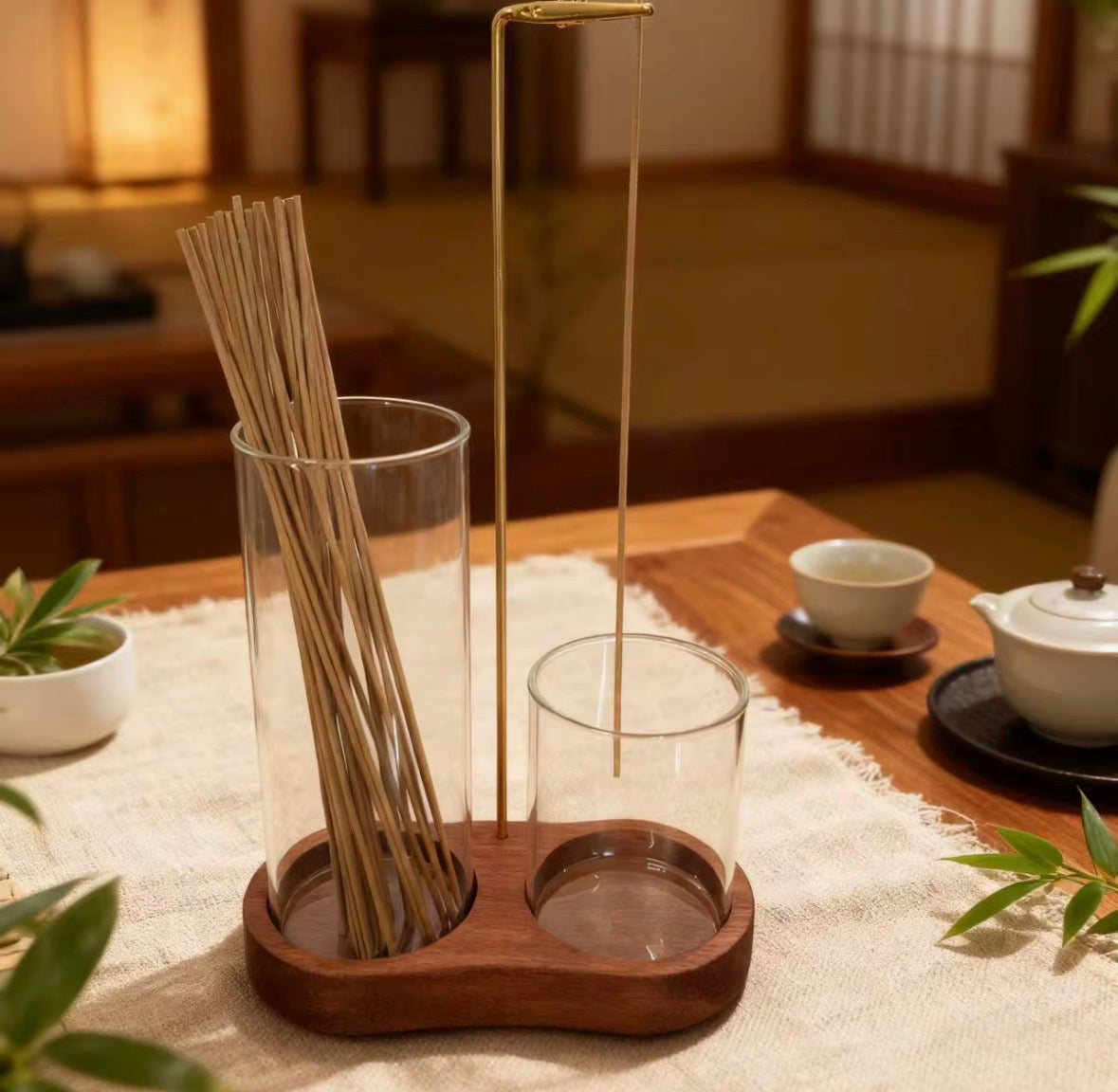 2 in 1 Glass Hanging Incense Holder & Burner