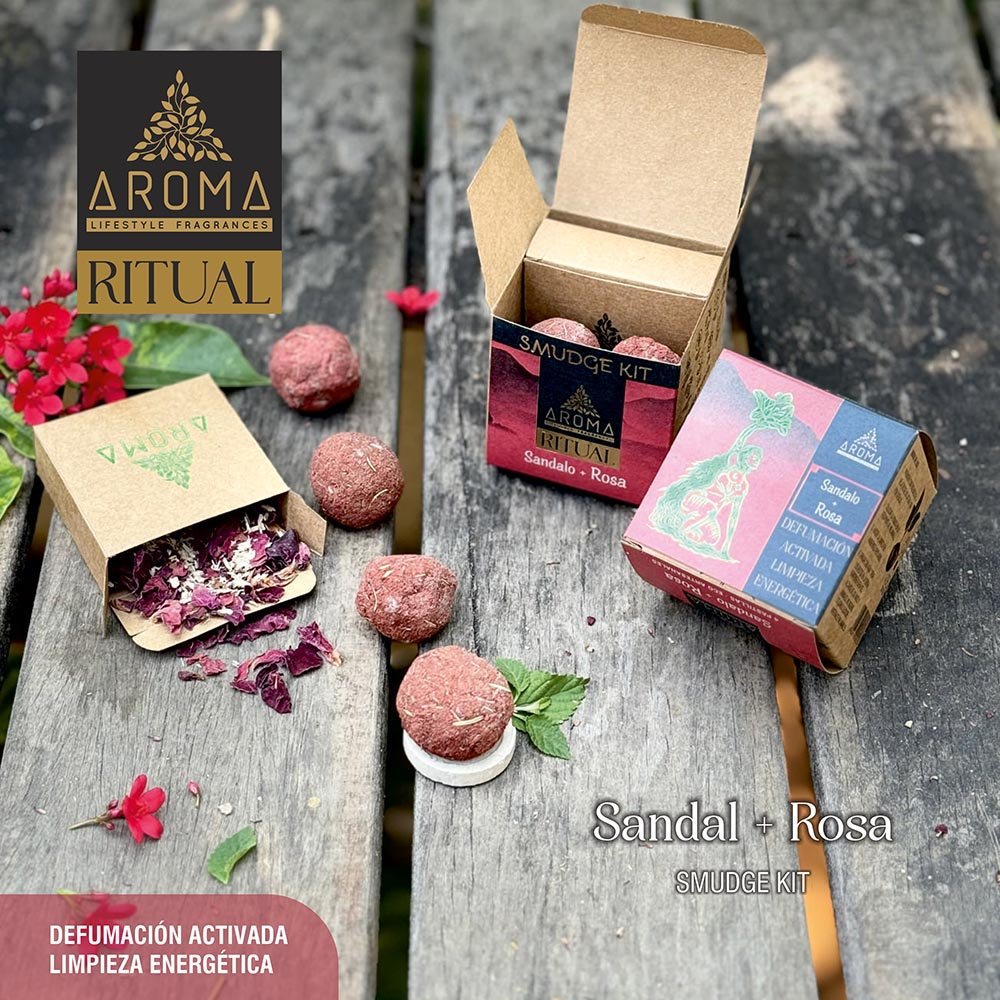 Aroma Ritual Smudge Kit SANDAL ROSE