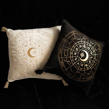 Astrology Wheel Square Polyester Cushion