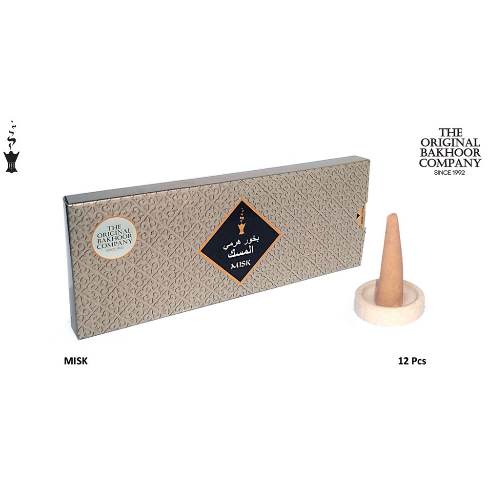 The Original Bakhoor Company MISK HARAMI Bakhoor Incense Cones 40gms