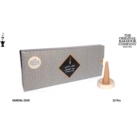 The Original Bakhoor Company Sandal Oud Bakhoor Incense Cones 40gms