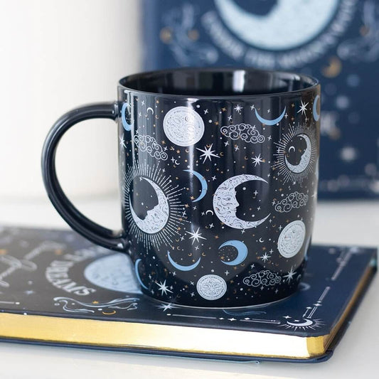Blue Moon Ceramic Rounded Mug