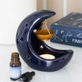Blue Moon Crescent Moon Hanging Oil Burner