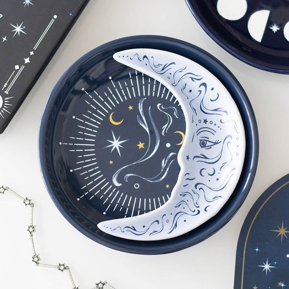 Blue Moon Stacking Ceramic Trinket Dish