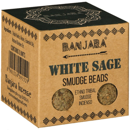 Banjara Smudge Beads WHITE SAGE