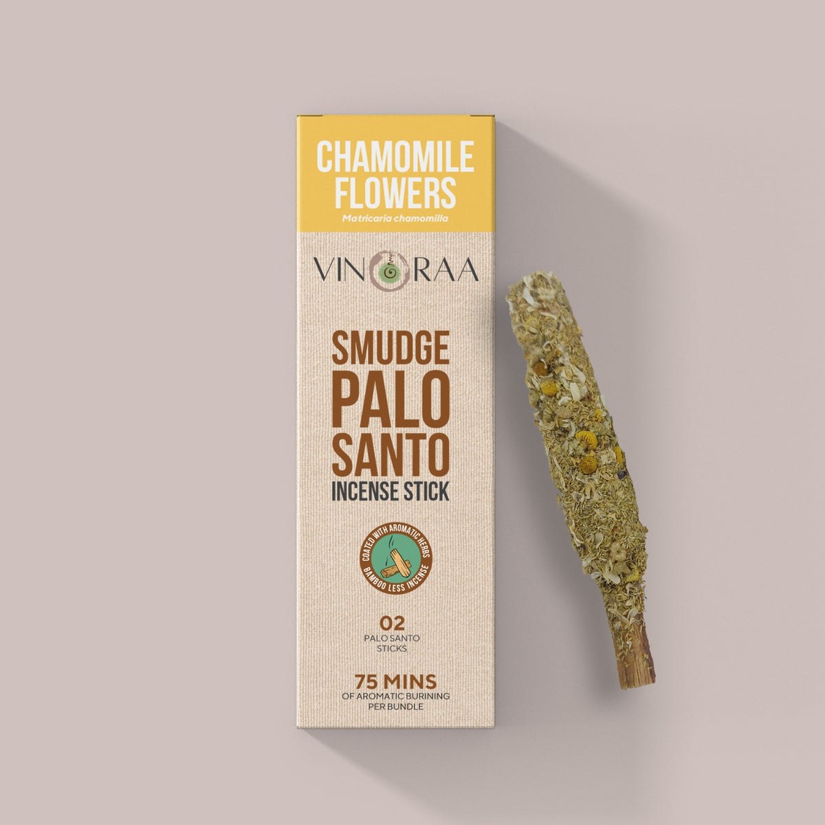 Palo Santo Smudge Incense CHAMOMILE FLOWERS