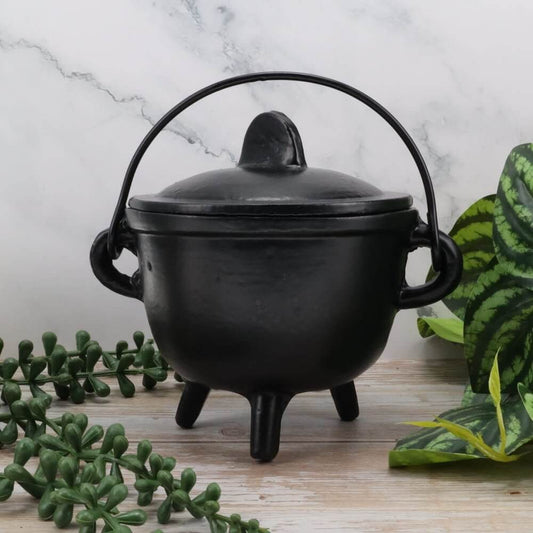 CAULDRON MEDIUM Cast Iron Plain 13cm x 13cm