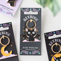 Bat Cat Enamel Keyring