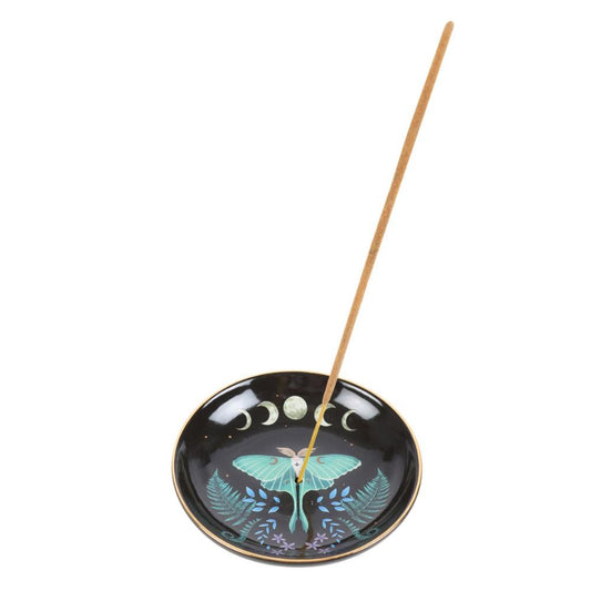 Luna Moth Ceramic Incense Holder Plate