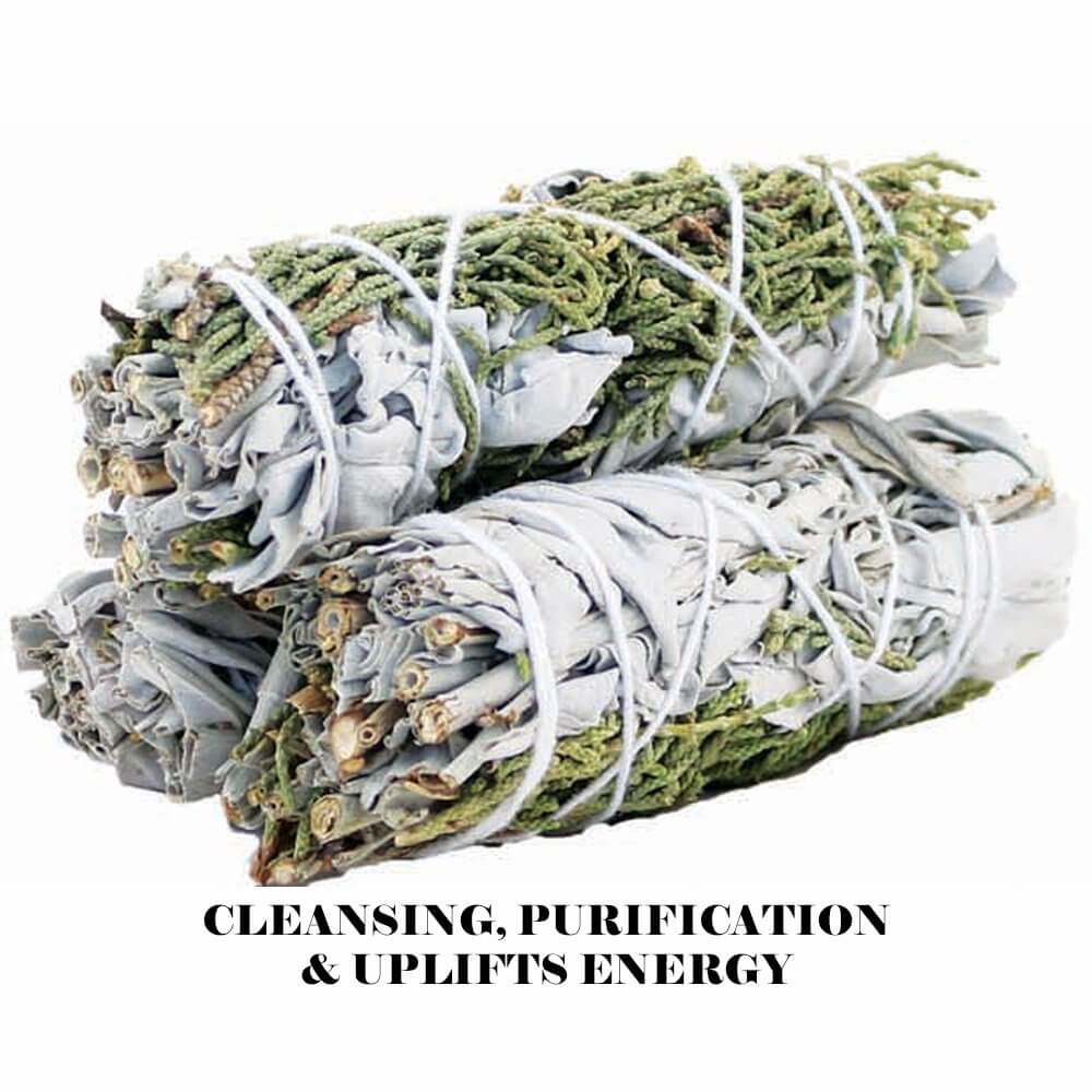 White & Juniper Sage Smudge stick 10cm