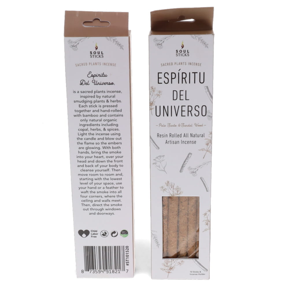Soul Sticks Natural Resin Incense PALO SANTO & SANDAL