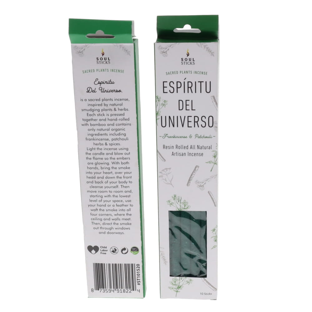 Soul Sticks Natural Resin Incense FRANKINCENSE & PATCHOULI