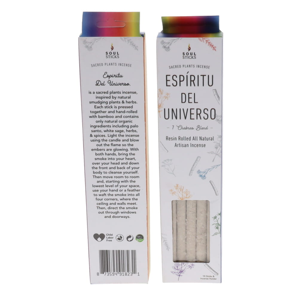 Soul Sticks Natural Resin Incense 7 CHAKRAS