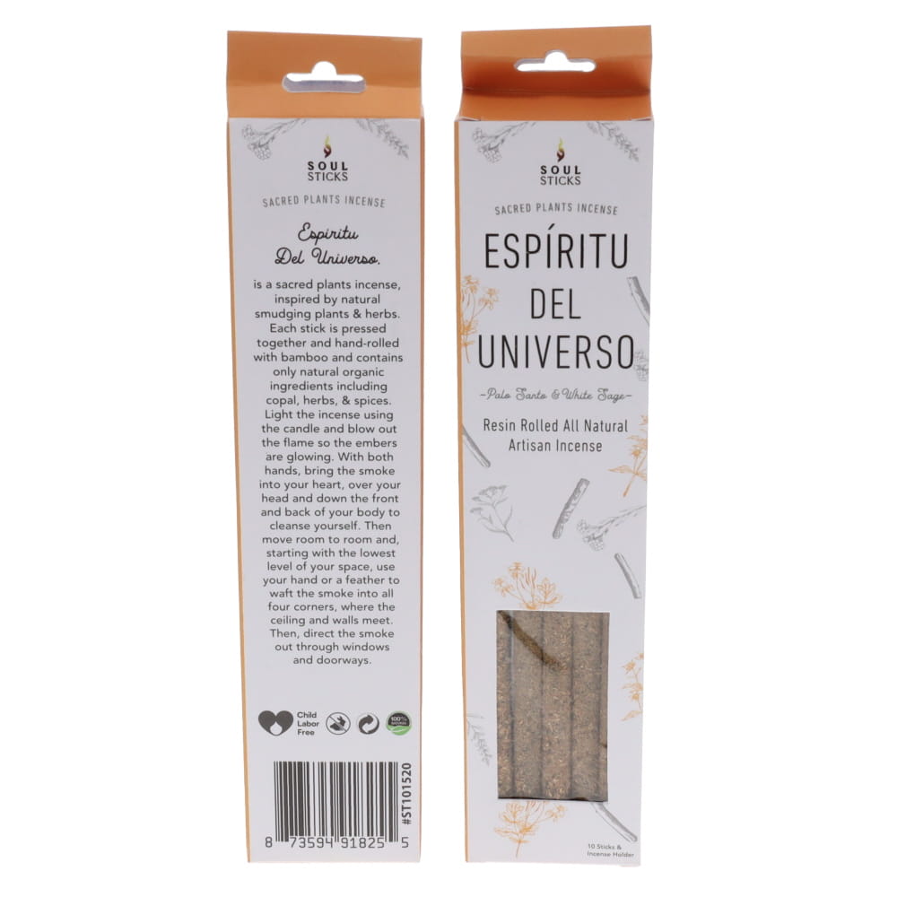 Soul Sticks Natural Resin Incense PALO SANTO & WHITE SAGE