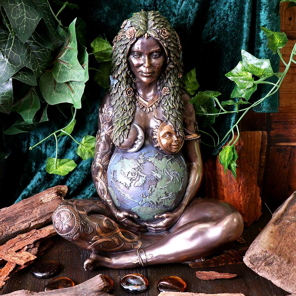 Ethereal Mother Earth Gaia Art Figurine Statue 30cm