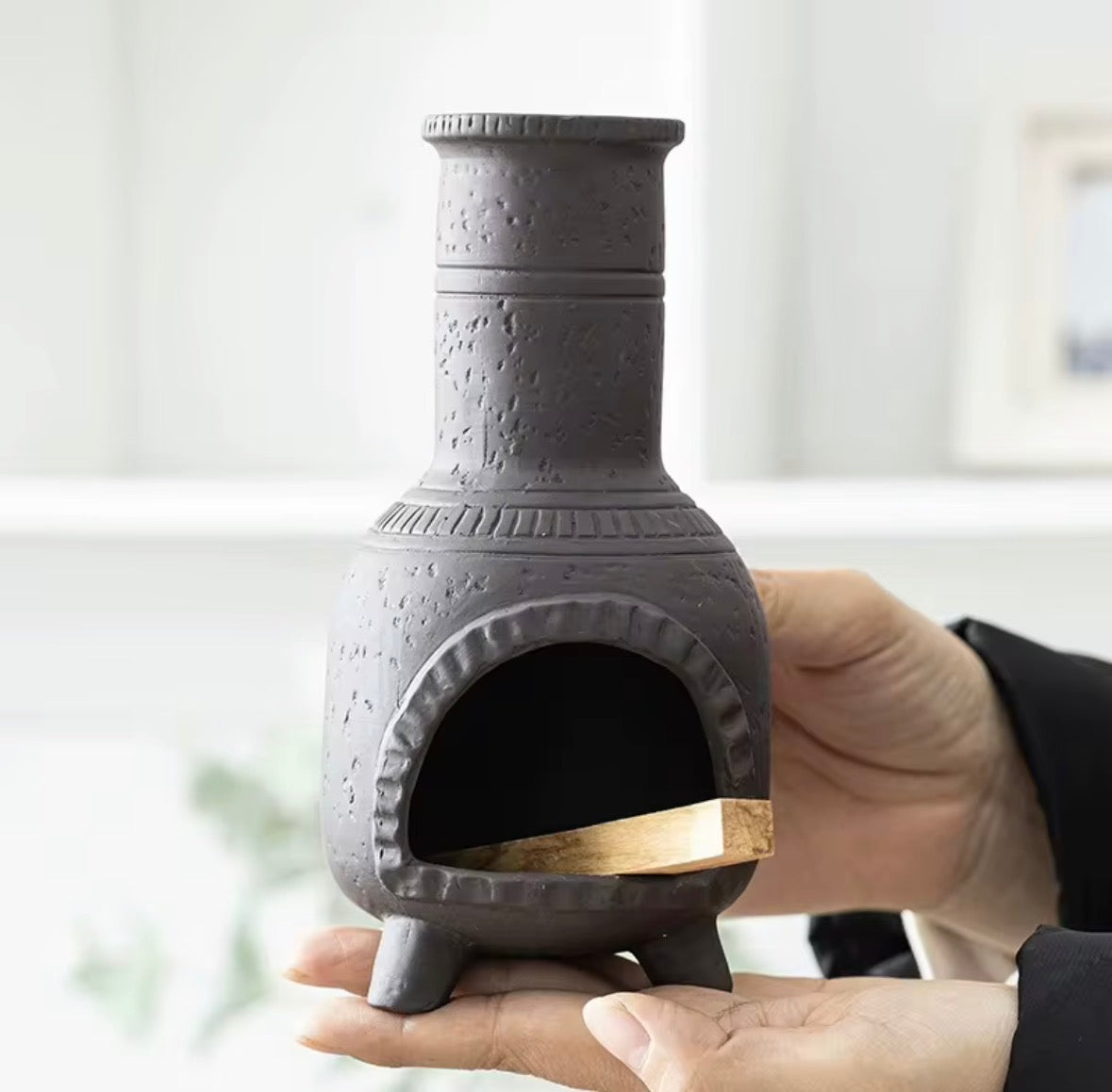 Ceramic Palo Santo Smudge Holder chimney