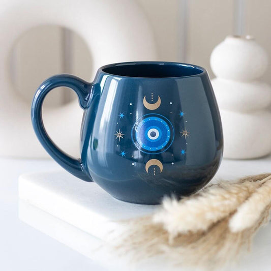 Blue All Seeing Eye Rounded Mug